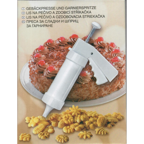 GEBÄCKPRESSE UND GARNIERSPRITZE