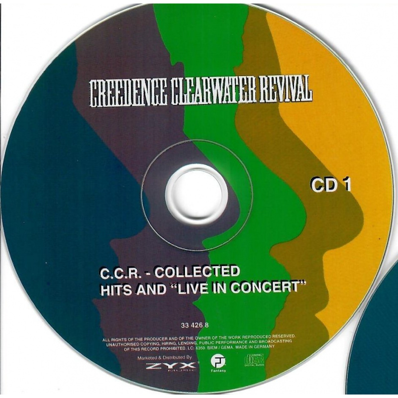 Creedence Clearwater Revival – C.C.R. - Collected Hits And "Live In Concert"Tracklist