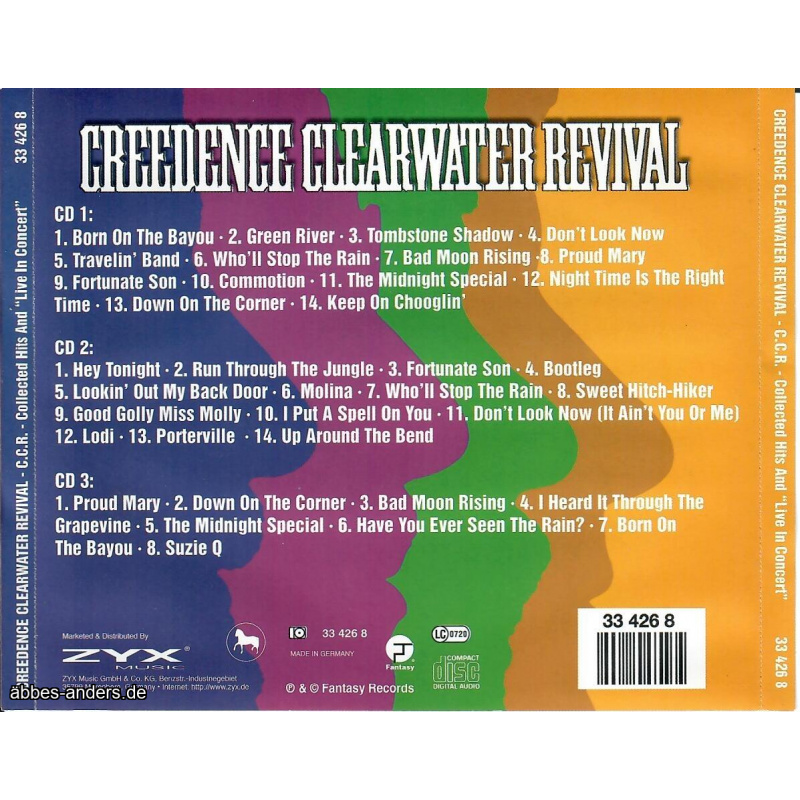 Creedence Clearwater Revival – C.C.R. - "Live In C...