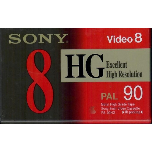 Sony Video 8 HG Metal High Grade Camcorder Tape/ Cassette. P5-90HG PAL