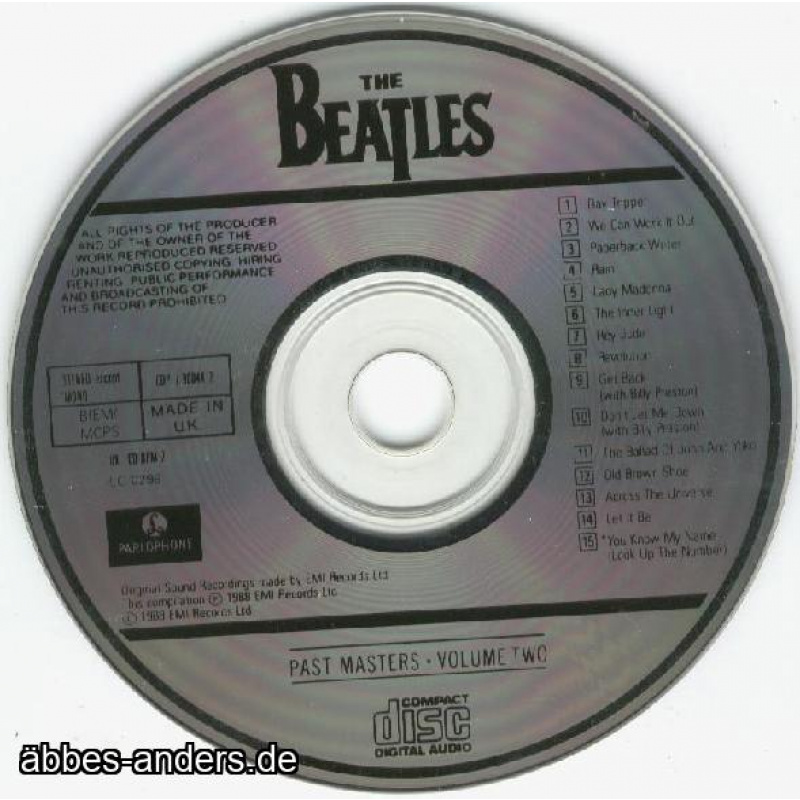 The Beatles – Past Masters • Volume Two